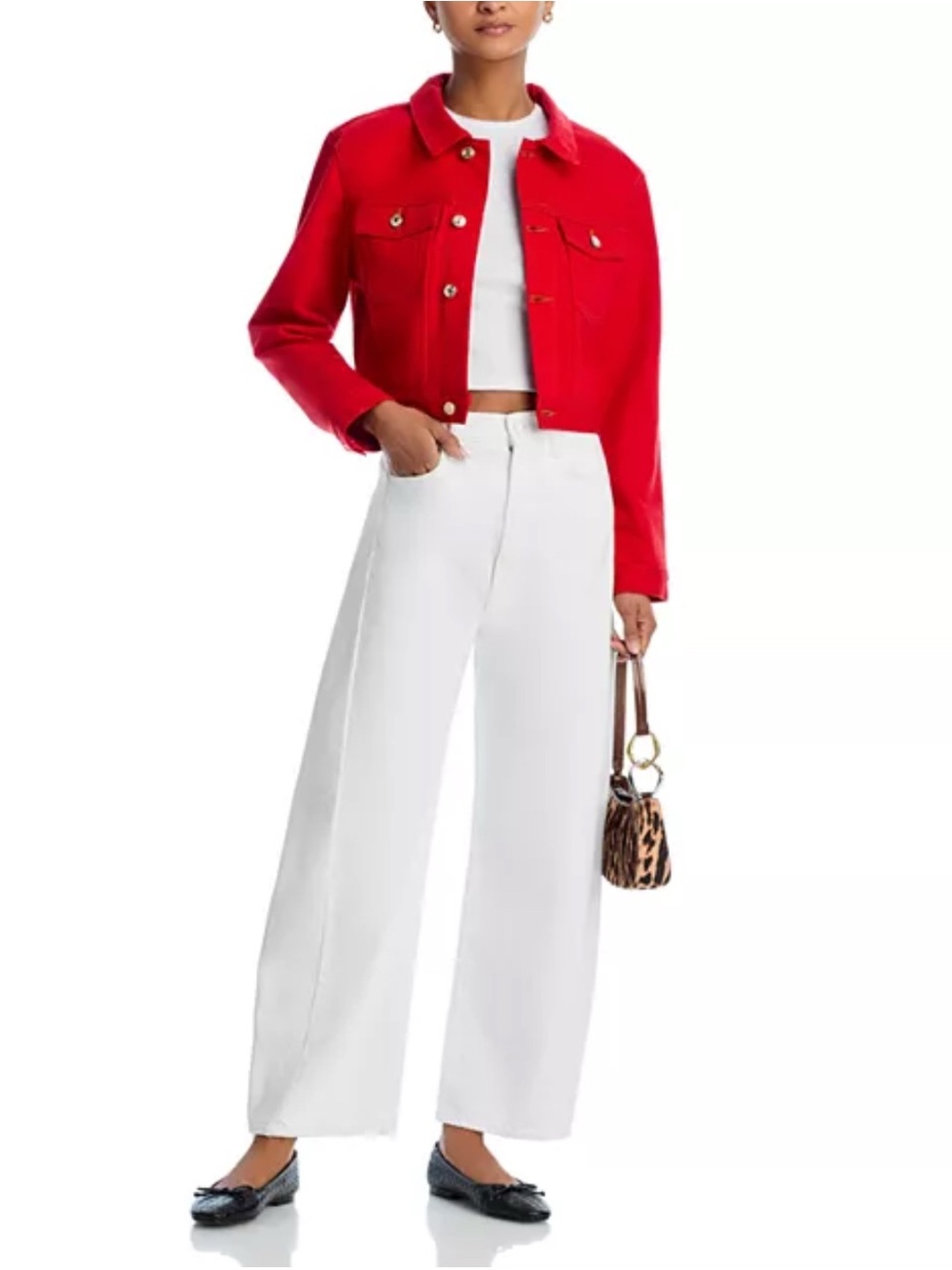 MOTHER The Full-Pipe Ankle Jeans Picket Fence White Sz 30 Barrel Wide Leg